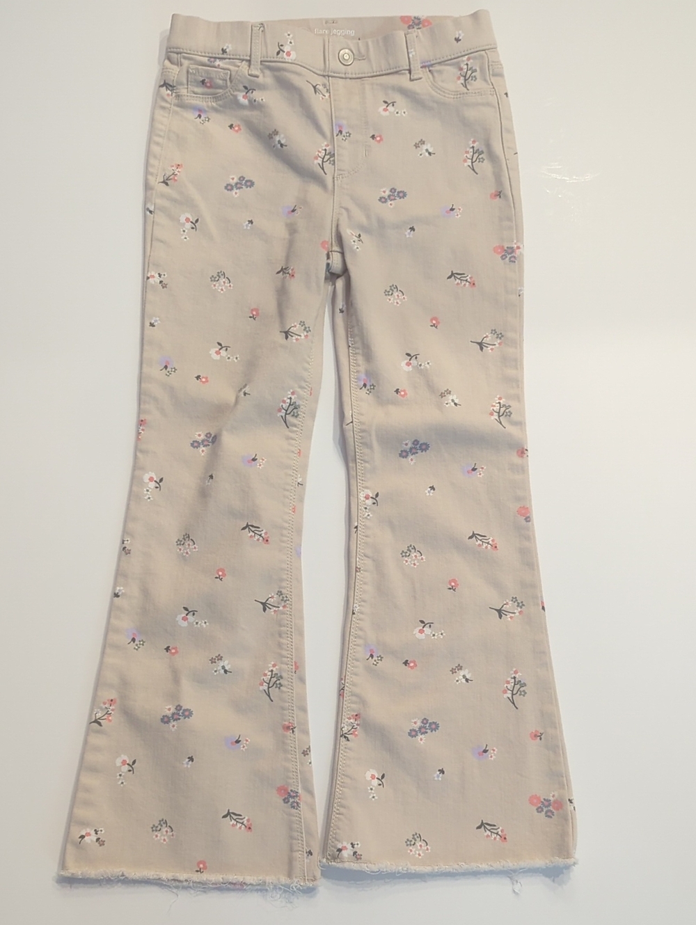 Wonder Nation Girls Floral Flare Jeggings Size L 10-12